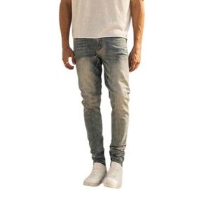 Kollar 203 Skinny Essential Earth Blue Denim Jeans Comfort Men’s Size 34